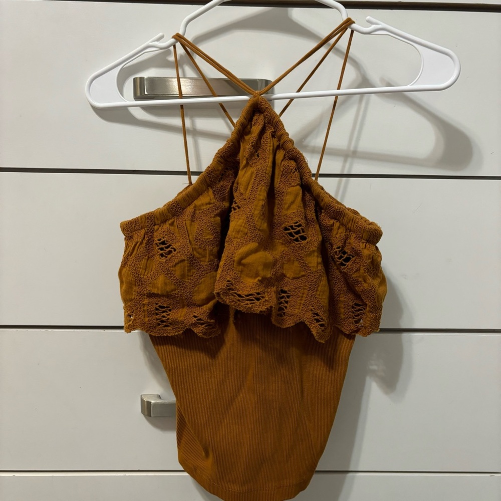 Anthropologie Lace Halter Top - Picture 2 of 5